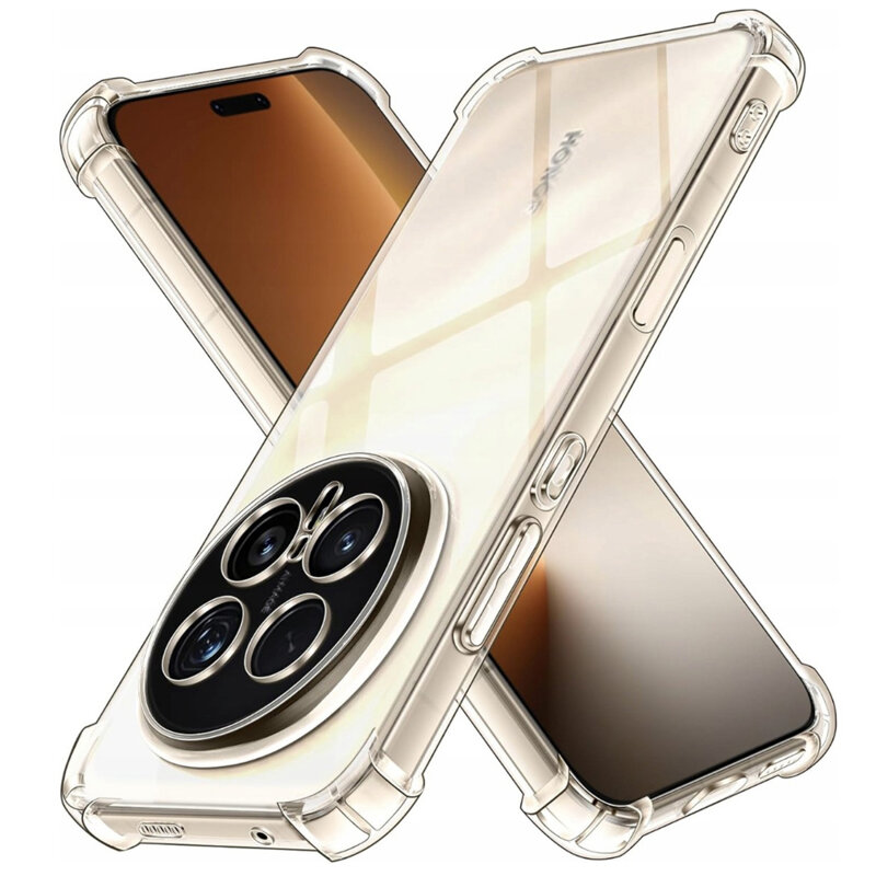 Husa Honor Magic8 Pro Techsuit Shockproof Clear Silicone, transparenta