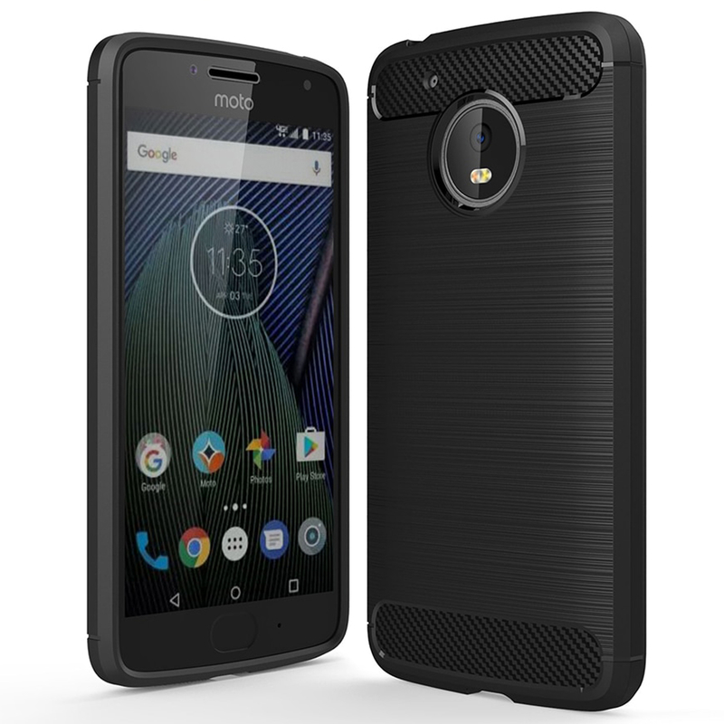 Husa Motorola Moto G5 TPU Carbon Negru