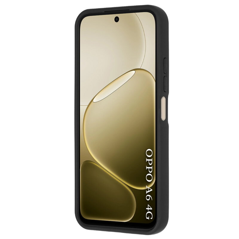 Husa Oppo A6 4G Techsuit Glinth cu inel suport stand magnetic, negru