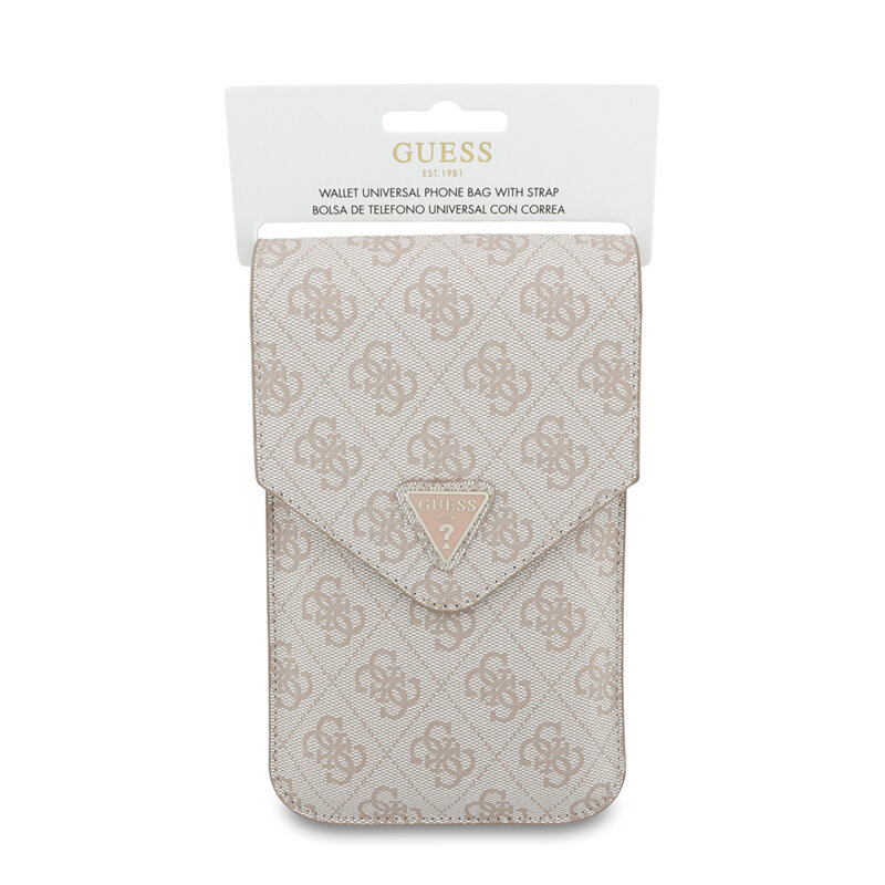 Geanta pentru telefon Guess Triangle 4G, roz, GUCWB2P4BLTRP