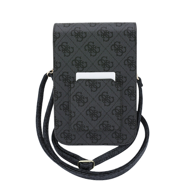 Geanta pentru telefon Guess Triangle 4G, negru, GUCWB2P4BLTRK