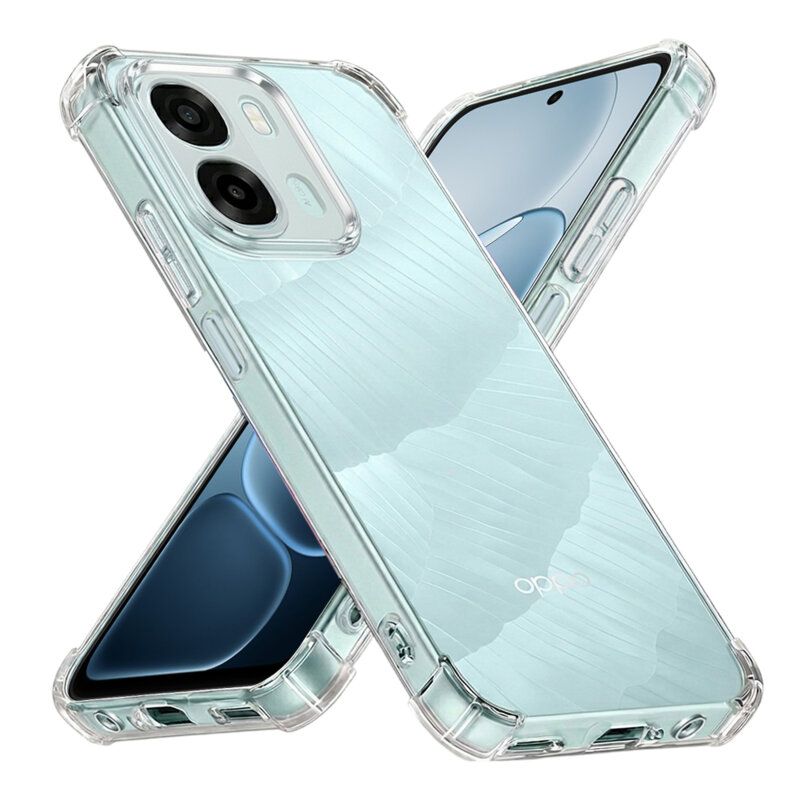Husa OPPO A6k 4G Techsuit Shockproof Clear Silicone, transparenta