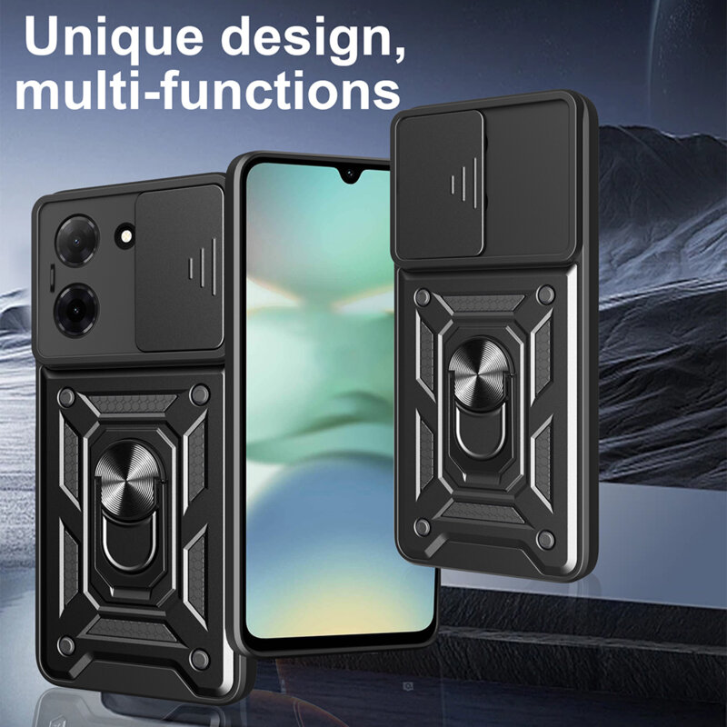 Husa OPPO A6k 4G protectie camera Techsuit CamShield Series, negru