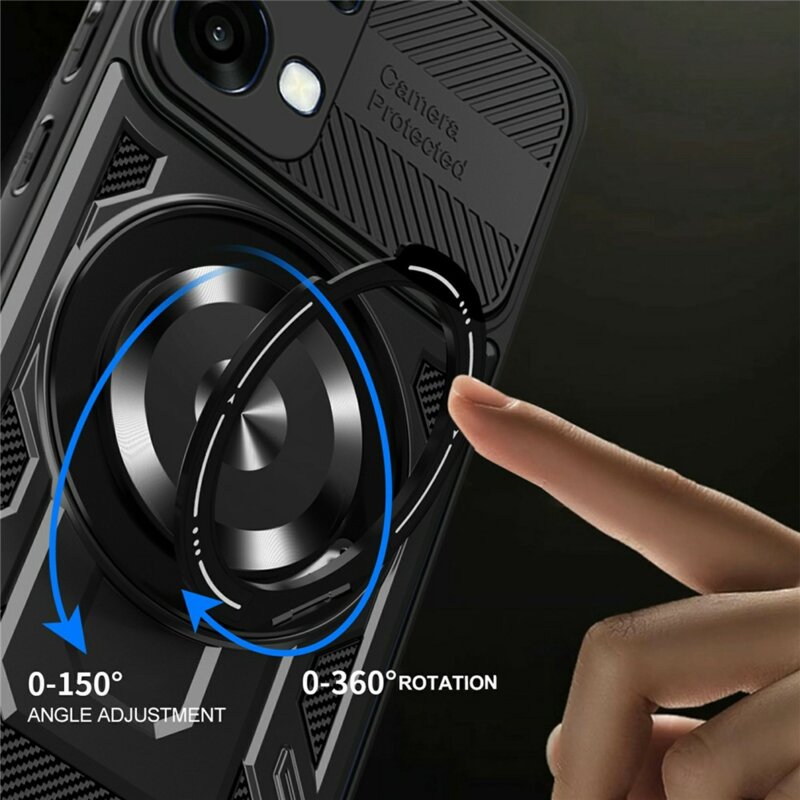 Husa OPPO A6k 4G Techsuit RuggedCam, negru