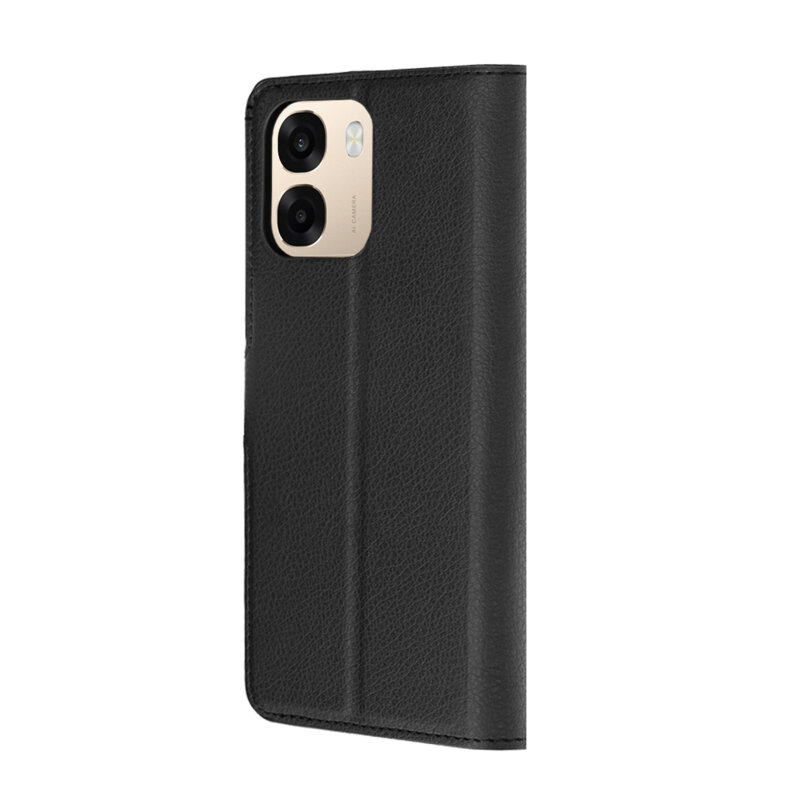 Husa OPPO A6k 4G Techsuit Leather Folio, negru