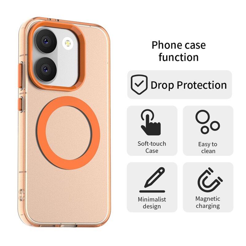 Husa Xiaomi Poco X8 Pro Techsuit CandyCase MagSafe, portocaliu