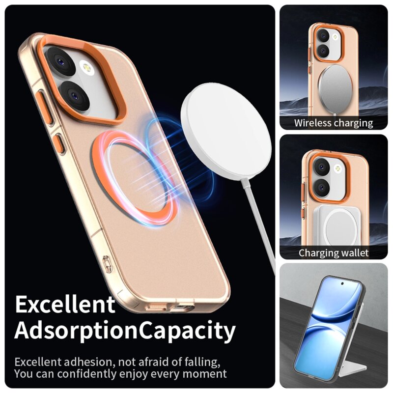 Husa Xiaomi Poco X8 Pro Techsuit CandyCase MagSafe, portocaliu