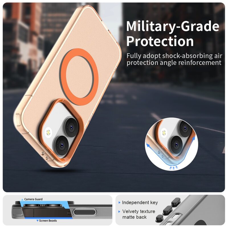 Husa Xiaomi Poco X8 Pro Techsuit CandyCase MagSafe, portocaliu