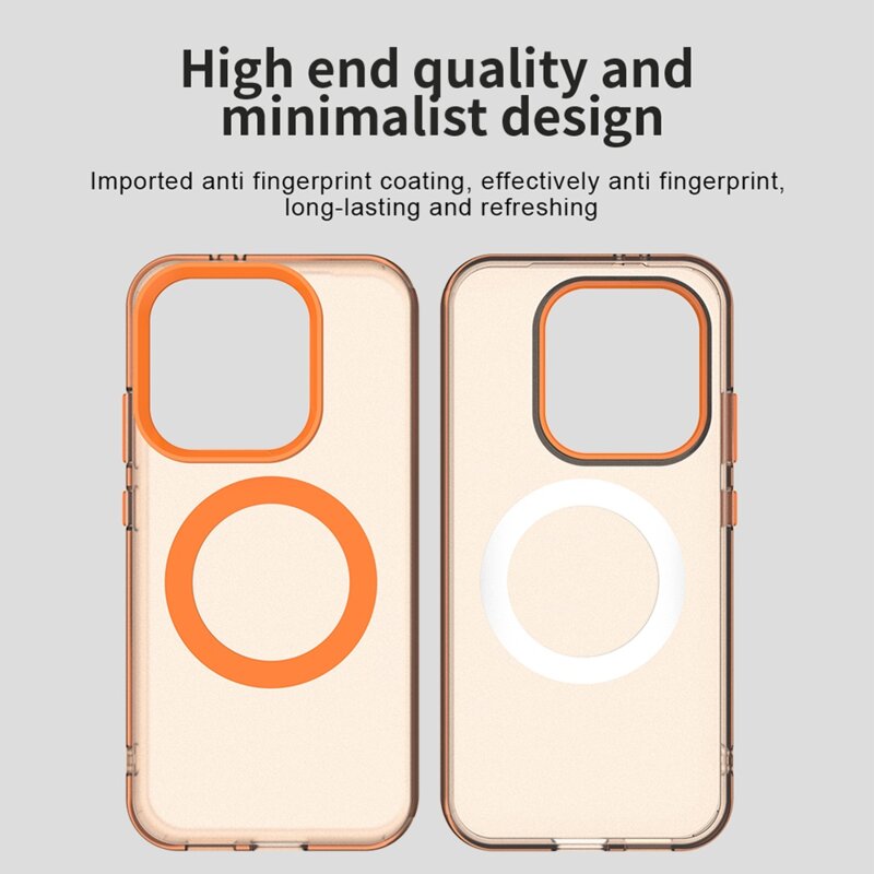 Husa Xiaomi Poco X8 Pro Techsuit CandyCase MagSafe, portocaliu