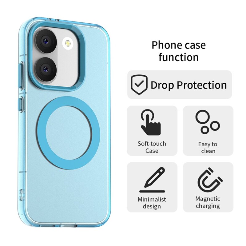 Husa Xiaomi Poco X8 Pro Techsuit CandyCase MagSafe, albastru
