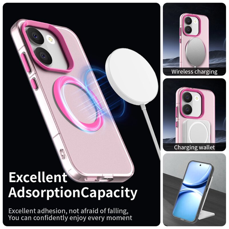Husa Xiaomi Poco X8 Pro Techsuit CandyCase MagSafe, roz