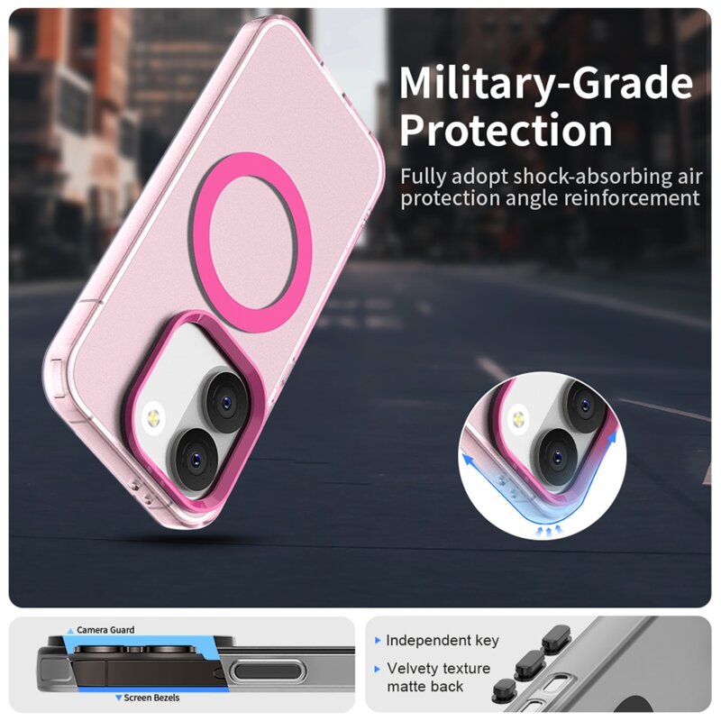 Husa Xiaomi Poco X8 Pro Techsuit CandyCase MagSafe, roz