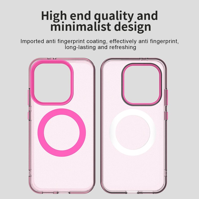 Husa Xiaomi Poco X8 Pro Techsuit CandyCase MagSafe, roz