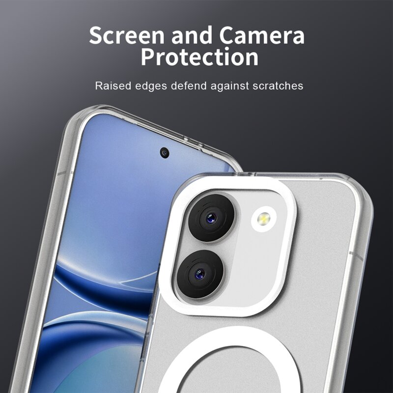 Husa Xiaomi Poco X8 Pro Techsuit CandyCase MagSafe, alb
