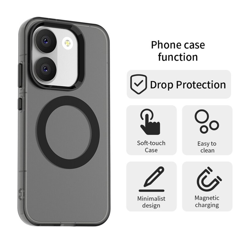 Husa Xiaomi Poco X8 Pro Techsuit CandyCase MagSafe, negru
