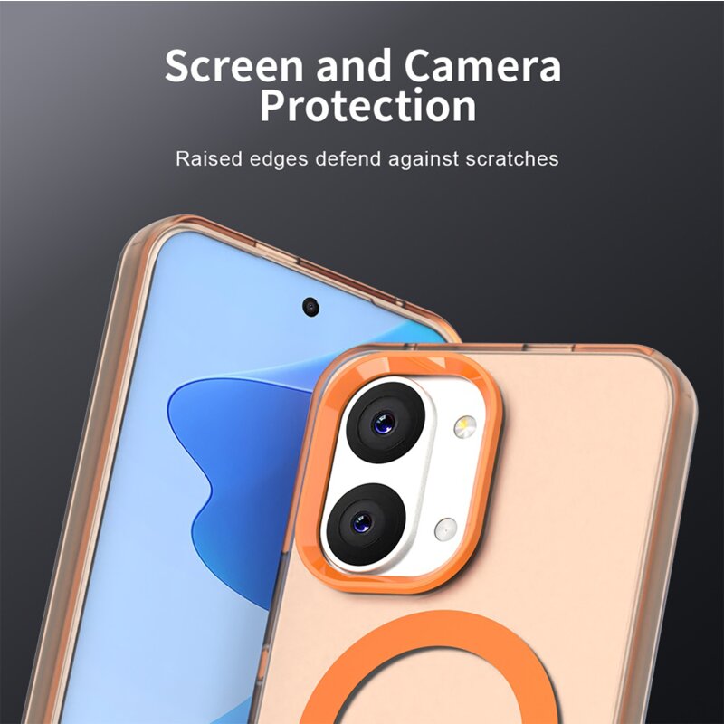 Husa Xiaomi Poco X8 Pro Max Techsuit CandyCase MagSafe, portocaliu