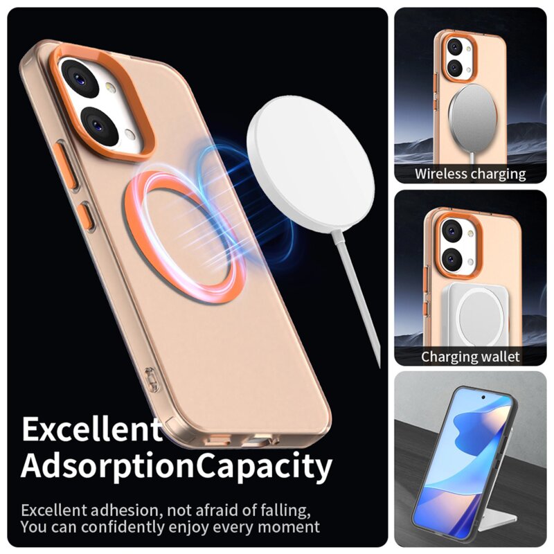 Husa Xiaomi Poco X8 Pro Max Techsuit CandyCase MagSafe, portocaliu