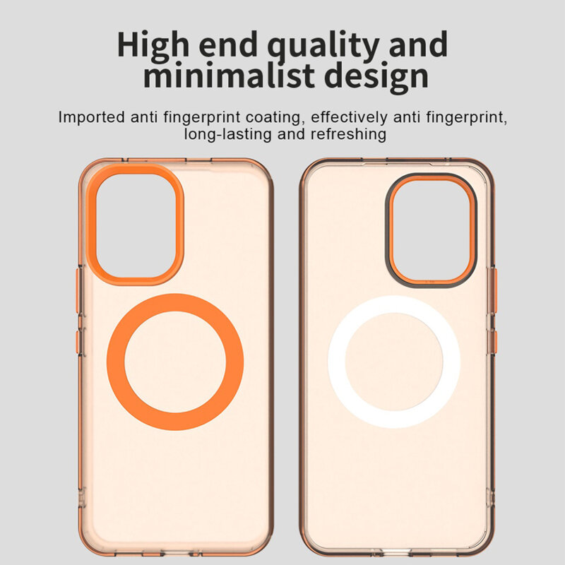Husa Xiaomi Poco X8 Pro Max Techsuit CandyCase MagSafe, portocaliu