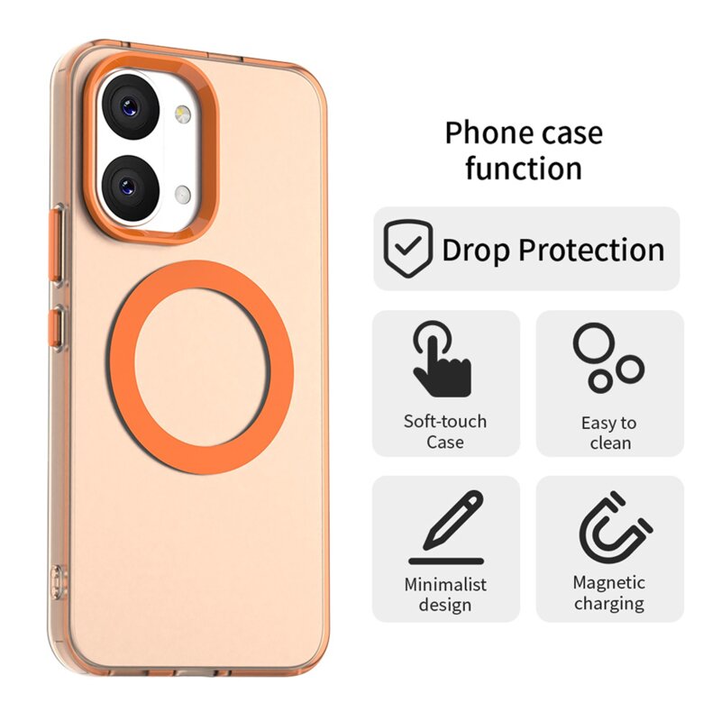 Husa Xiaomi Poco X8 Pro Max Techsuit CandyCase MagSafe, portocaliu