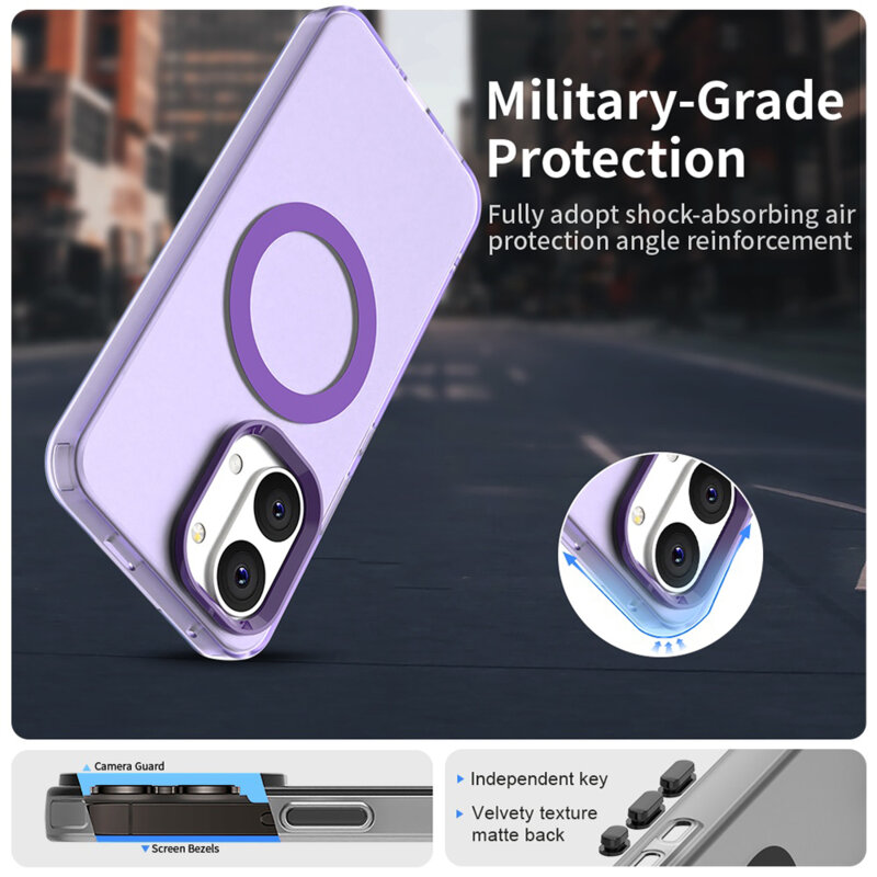 Husa Xiaomi Poco X8 Pro Max Techsuit CandyCase MagSafe, mov
