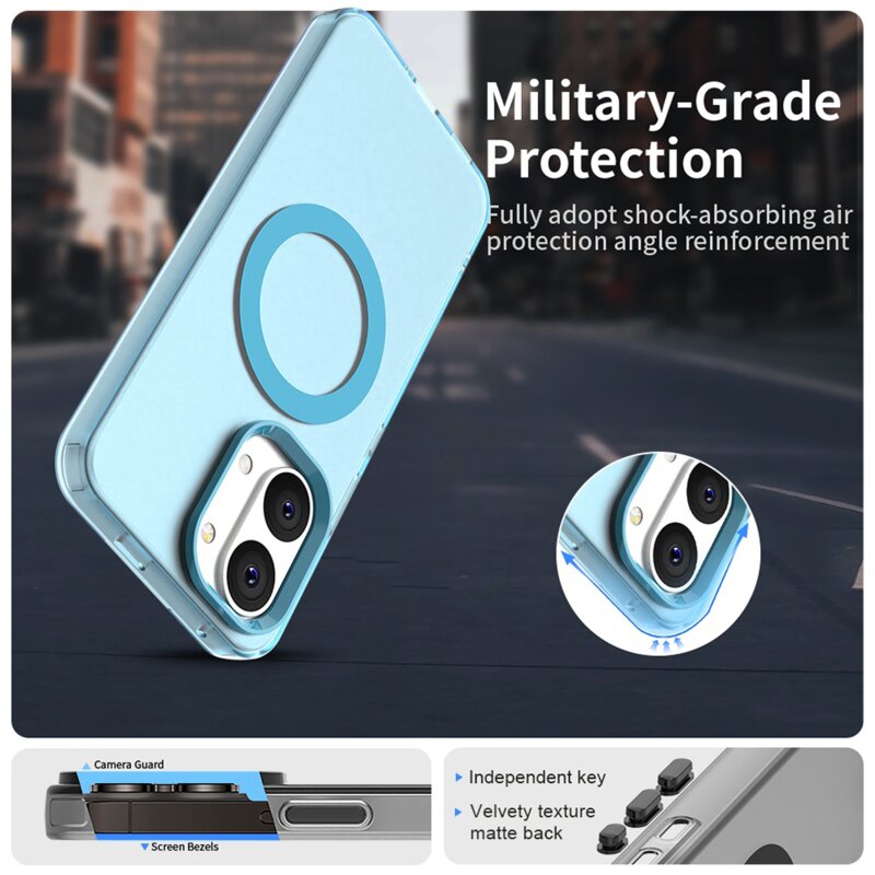 Husa Xiaomi Poco X8 Pro Max Techsuit CandyCase MagSafe, albastru