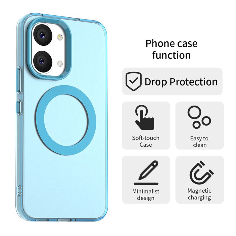 Husa Xiaomi Poco X8 Pro Max Techsuit CandyCase MagSafe, albastru