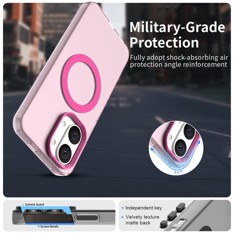 Husa Xiaomi Poco X8 Pro Max Techsuit CandyCase MagSafe, roz