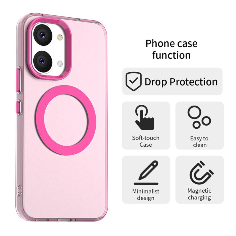 Husa Xiaomi Poco X8 Pro Max Techsuit CandyCase MagSafe, roz