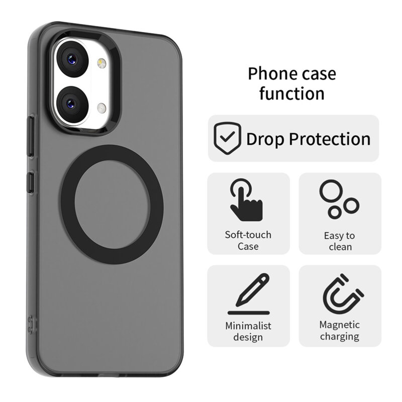 Husa Xiaomi Poco X8 Pro Max Techsuit CandyCase MagSafe, negru