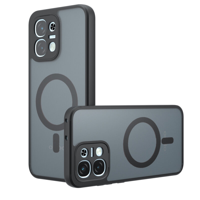 Husa Oppo A6 Pro 4G Techsuit PureFrost MagSafe, negru frost