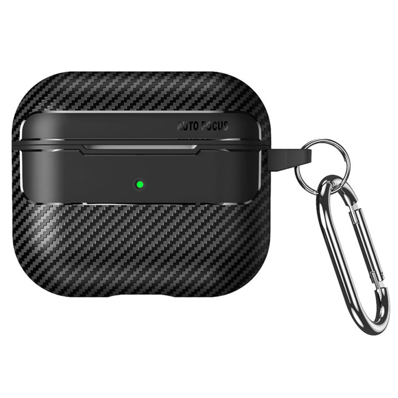 Husa AirPods Pro 3 Techsuit CarbonFiber, negru