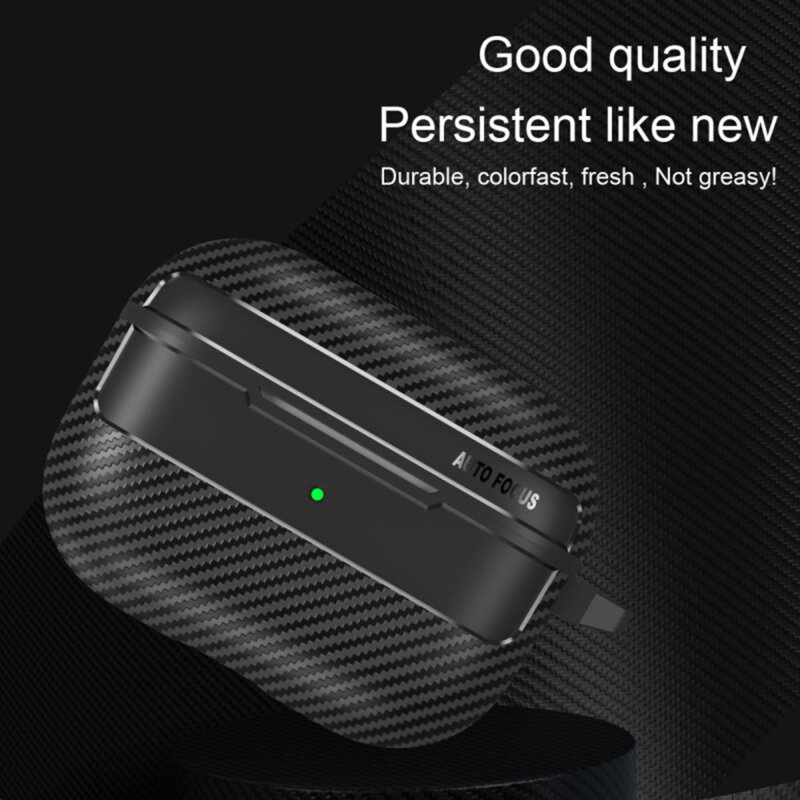 Husa AirPods Pro 3 Techsuit CarbonFiber, negru
