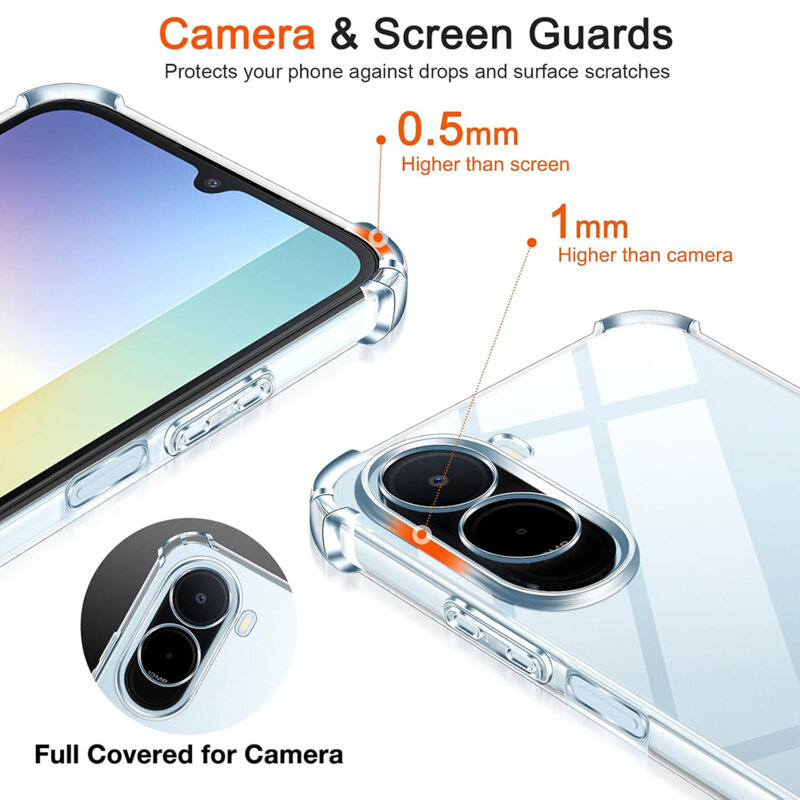 Husa Xiaomi Redmi A7 Pro 4G Techsuit Shockproof Clear Silicone, transparenta