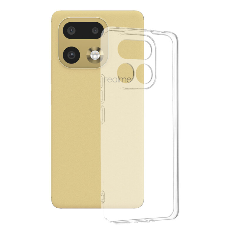 Husa Realme 16 Pro+ Techsuit Clear Silicone, transparenta