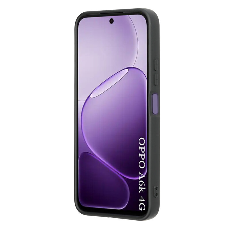 Husa silicon Oppo A6k 4G Techsuit SoftFlex, negru