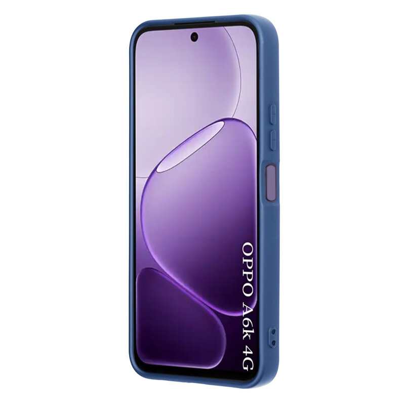 Husa silicon Oppo A6k 4G Techsuit SoftFlex, bleumarin