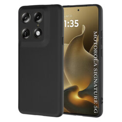 Husa silicon Motorola Signature Techsuit SoftFlex, negru