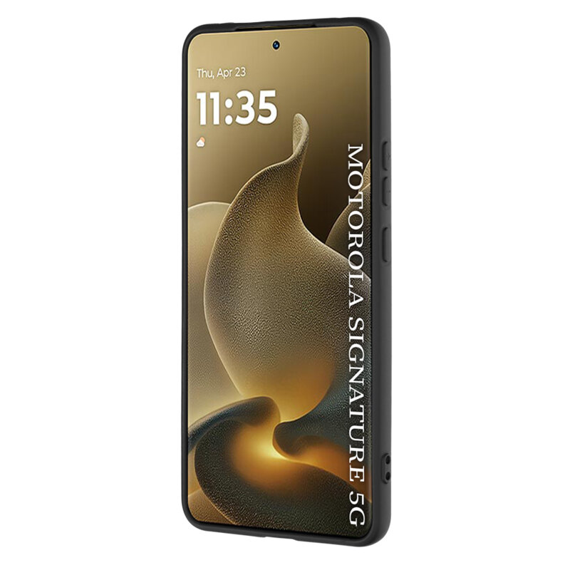 Husa silicon Motorola Signature Techsuit SoftFlex, negru