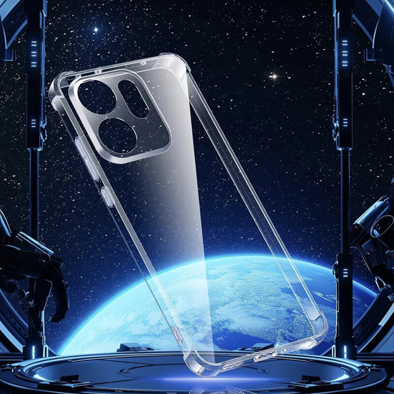 Husa Oppo A6k 4G Techsuit Shockproof Clear Silicone, transparenta