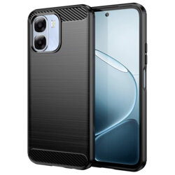 Husa Oppo A6k 4G Techsuit Carbon Silicone, negru