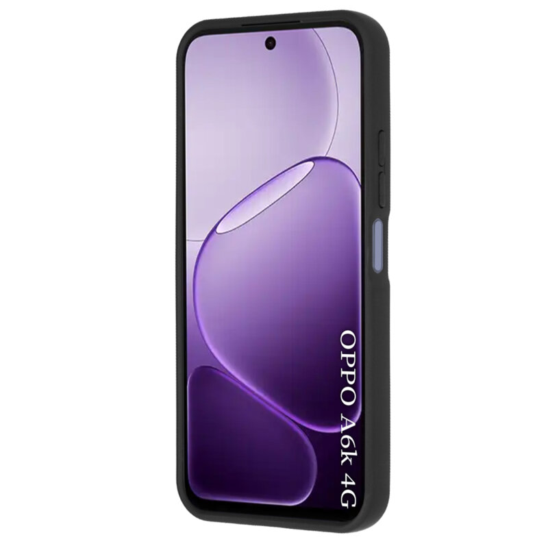 Husa Oppo A6k 4G Techsuit Glinth cu inel suport stand magnetic, negru