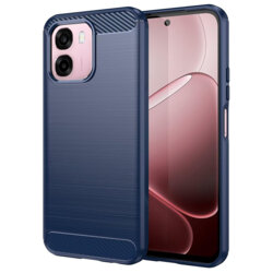 Husa Oppo A6 4G Techsuit Carbon Silicone, albastru
