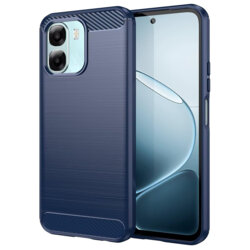Husa Oppo A6x 4G Techsuit Carbon Silicone, albastru