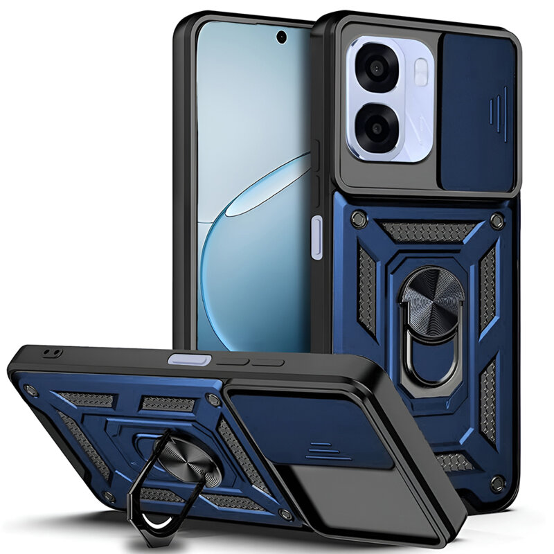Husa Oppo A6k 4G protectie camera Techsuit CamShield Series, albastru