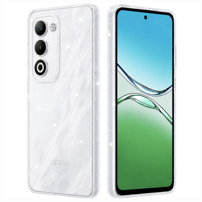 Husa sclipici Oppo A5 5G Techsuit SparkleSkin, transparenta