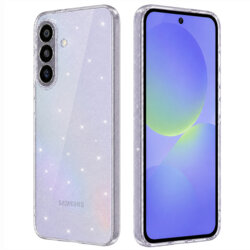 Husa sclipici Samsung Galaxy A36 5G Techsuit SparkleSkin, transparenta