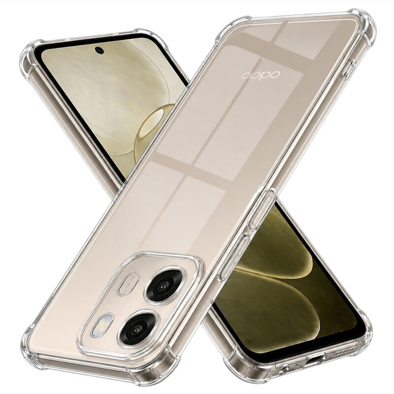 Husa Oppo A6 4G Techsuit Shockproof Clear Silicone, transparenta