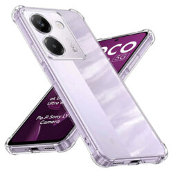 Husa Xiaomi Poco M7 Pro 5G Techsuit Shockproof Clear Silicone, transparenta