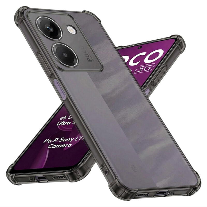 Husa Xiaomi Poco M7 Pro 5G Techsuit Shockproof Clear Silicone, fumuriu