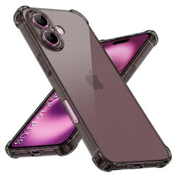 Husa iPhone 16 Plus Techsuit Shockproof Clear Silicone, fumuriu